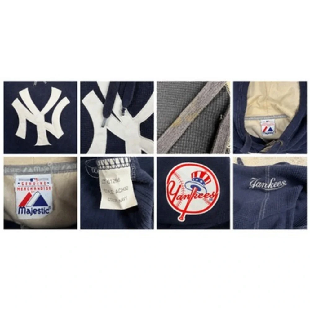 VTG New York Yankees Lot Mens 2XL Jersey Hoodie 4 Hats MLB Baseball Mixed Brands